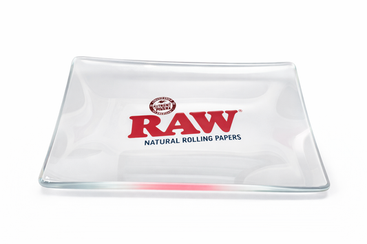 RAW Clear Star Glass Rolling Tray