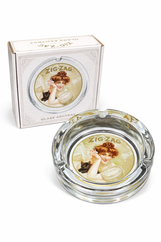 Zig-Zag Classic Glass Ashtray