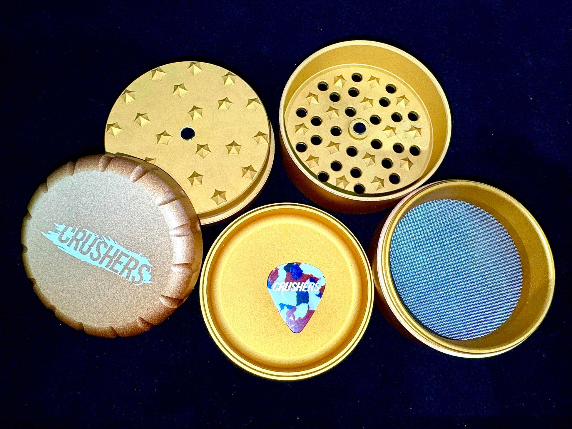 CRUSHERS 5-Piece Matte Aluminum Herb Grinder