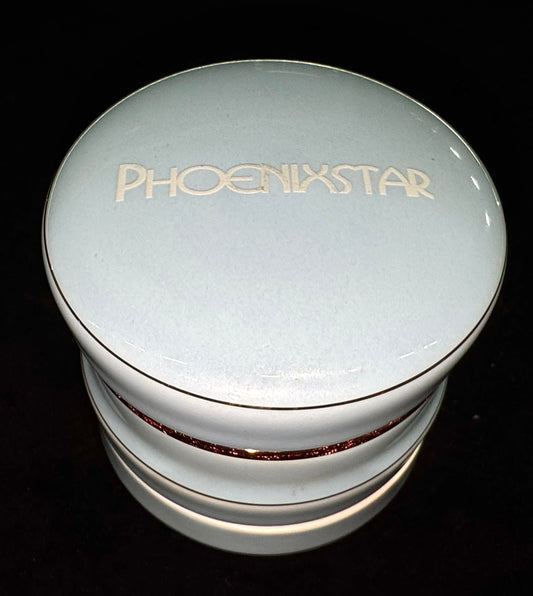 Phoenix Star Ceramic Herb Grinder (Includes Scraper & Brush)- Baby blue