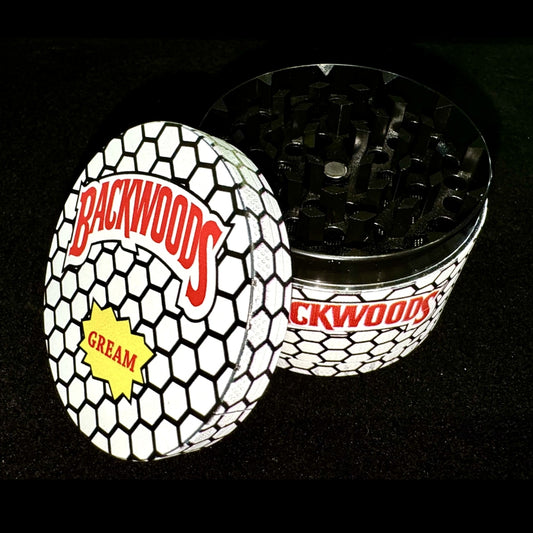 White Honeycomb Pattern Herb Grinder – Backwoods Style