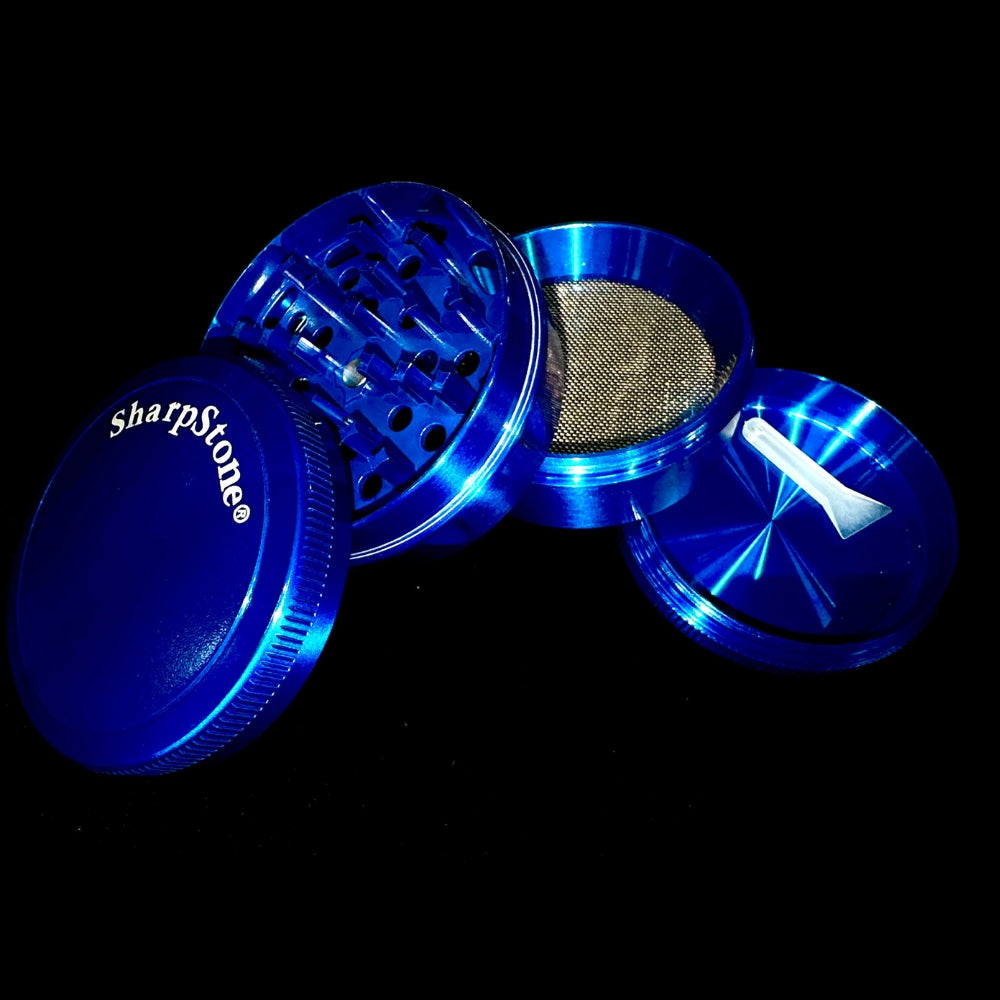 Sharp Stone Blue Large Herb Grinder