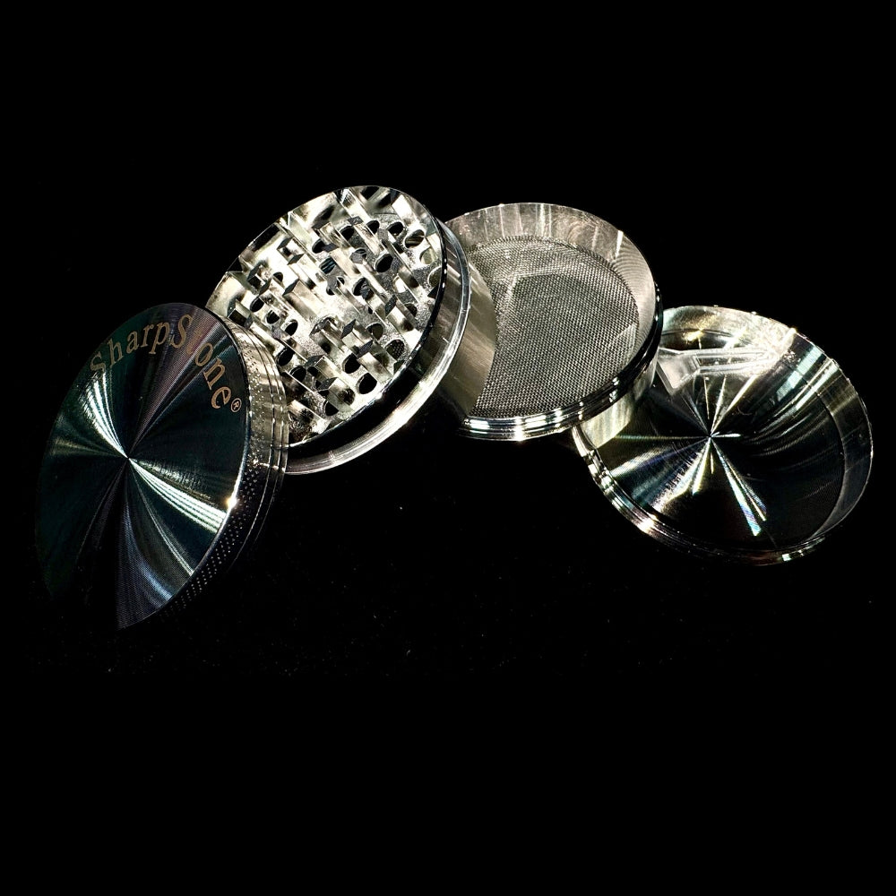 Sharp Stone Chrome Large Herb Grinder